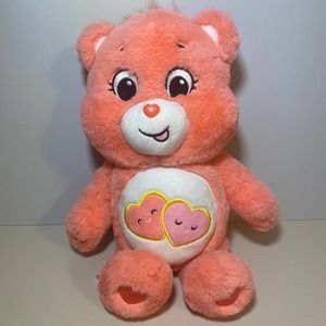 Care Bears Plush 2020 Love a Lot Bear 15" Pink w/2 Pink Hearts